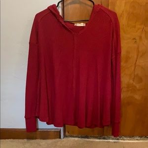 altar’d state long sleeve hooded shirt